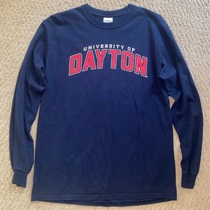 University of Dayton long sleeve navy shirt